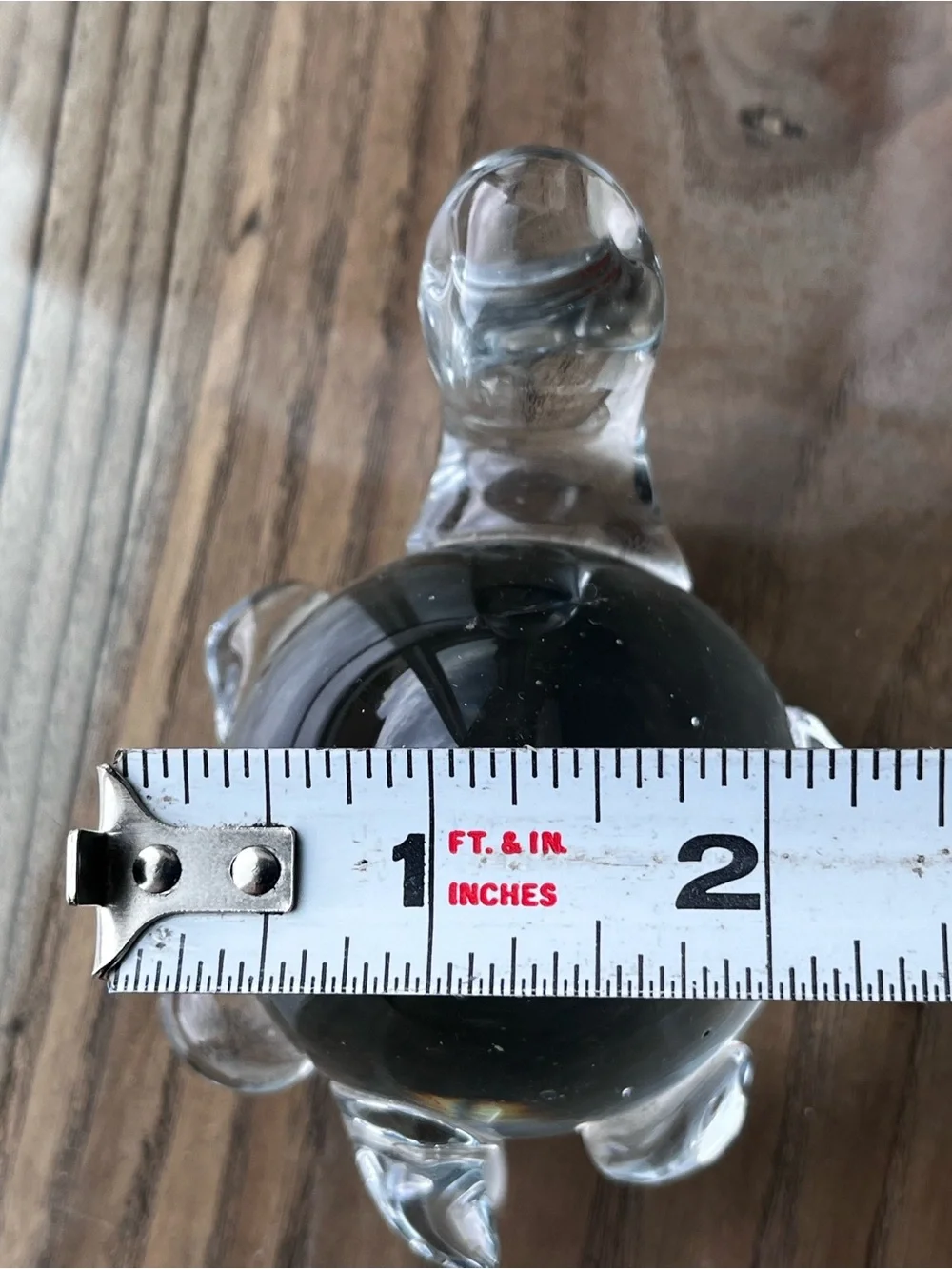 Clear Glass Turtle Decorative Paperweight - Home Accents